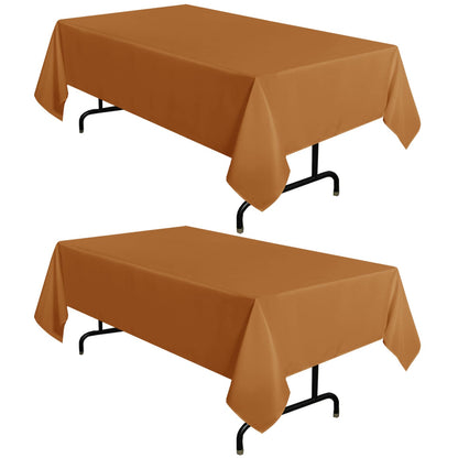 sancua 2 Pack Black Tablecloths 60x102 Inch for 6 Feet Rectangle Tables