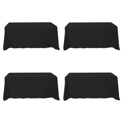 BRILLMAX 6 Pack Ivory Tablecloths 60x102 Inch for 6ft Rectangle Tables