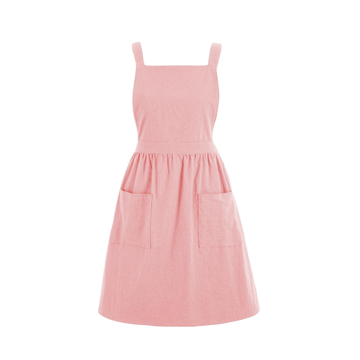 Pinknoke Cute Cotton Pinafore Aprons for Women with Pockets for Kitchen