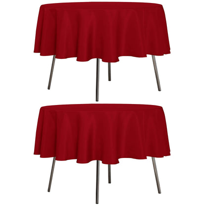 sancua 2 Pack Black Tablecloths 60x102 Inch for 6 Feet Rectangle Tables