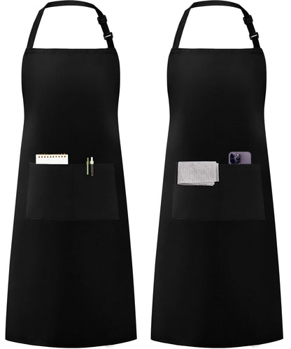 Syntus Apron for Men Women, Adjustable Cooking Kitchen Apron with 2 Pockets