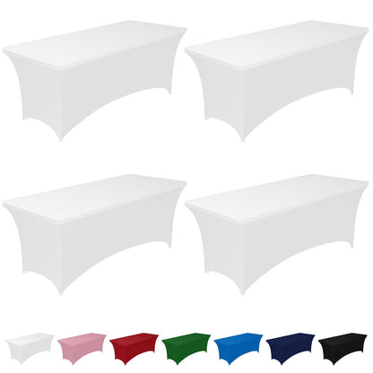 Pureegg Spandex Tablecloth 6ft 2 Pack Black