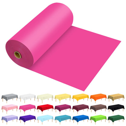 54 Inch X 300 Feet Plastic Table Cover Roll Premium Disposable Plastic Tablecloth for All Type/Shape Tables | Picnic, Party, Banquet, Birthdays, Weddings (Blue, 54 Inch X 300 Feet)