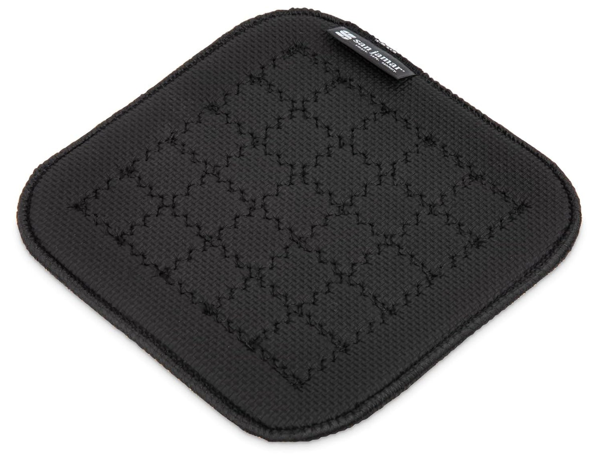 Hot Pad, San Jamar UltiGrips, Professional Grade, Neoprene, 7" x 7", Black