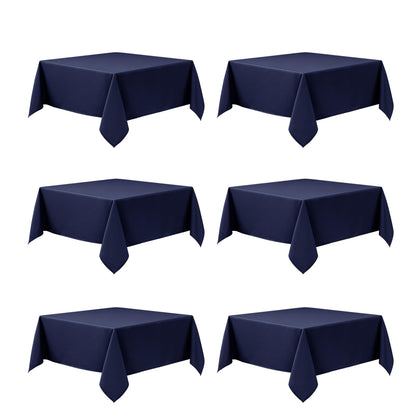 10-Pack White Tablecloths for Rectangle Tables, 60 x 102 Inches