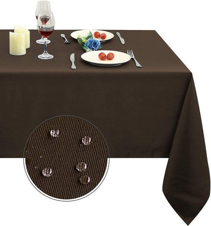 Obstal Rectangle Table Cloth, Navy Blue, 60 x 84 Inch