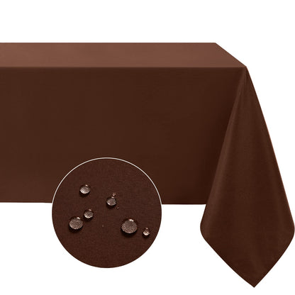 Softalker Rectangle Tablecloth, Waterproof Table Cloths Wrinkle Free Fabric Washable Polyester Table Cover for Dining Party Outdoor Camping Wedding - 60 x 84 inch, Black