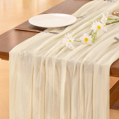 Pink Cheesecloth Table Runner Fall Boho Wedding Birthday Party Home Decor