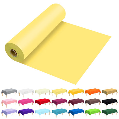54 Inch X 300 Feet Plastic Table Cover Roll Premium Disposable Plastic Tablecloth for All Type/Shape Tables | Picnic, Party, Banquet, Birthdays, Weddings (Blue, 54 Inch X 300 Feet)