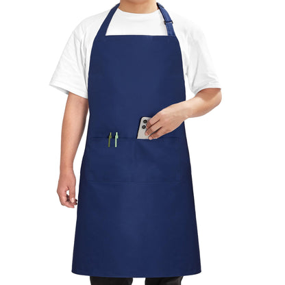 Syntus Chef Apron for Men Women with Pockets, Thick Grilling BBQ Apron