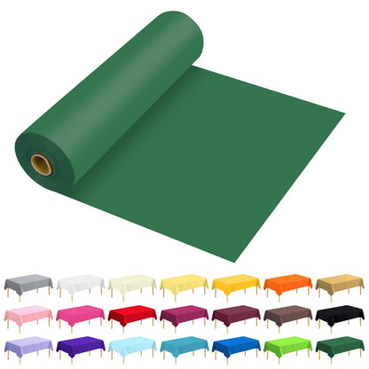 54 Inch X 300 Feet Plastic Table Cover Roll Premium Disposable Plastic Tablecloth for All Type/Shape Tables | Picnic, Party, Banquet, Birthdays, Weddings (Blue, 54 Inch X 300 Feet)