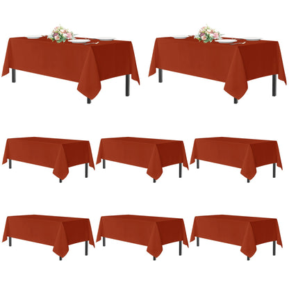 sancua 2 Pack Black Tablecloths 60x102 Inch for 6 Feet Rectangle Tables
