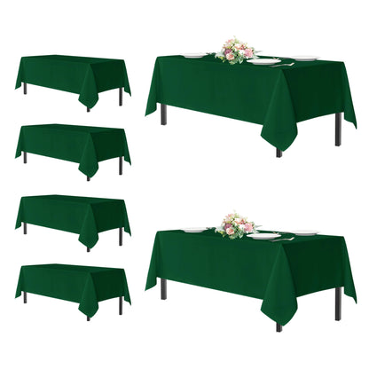 sancua 2 Pack Black Tablecloths 60x102 Inch for 6 Feet Rectangle Tables
