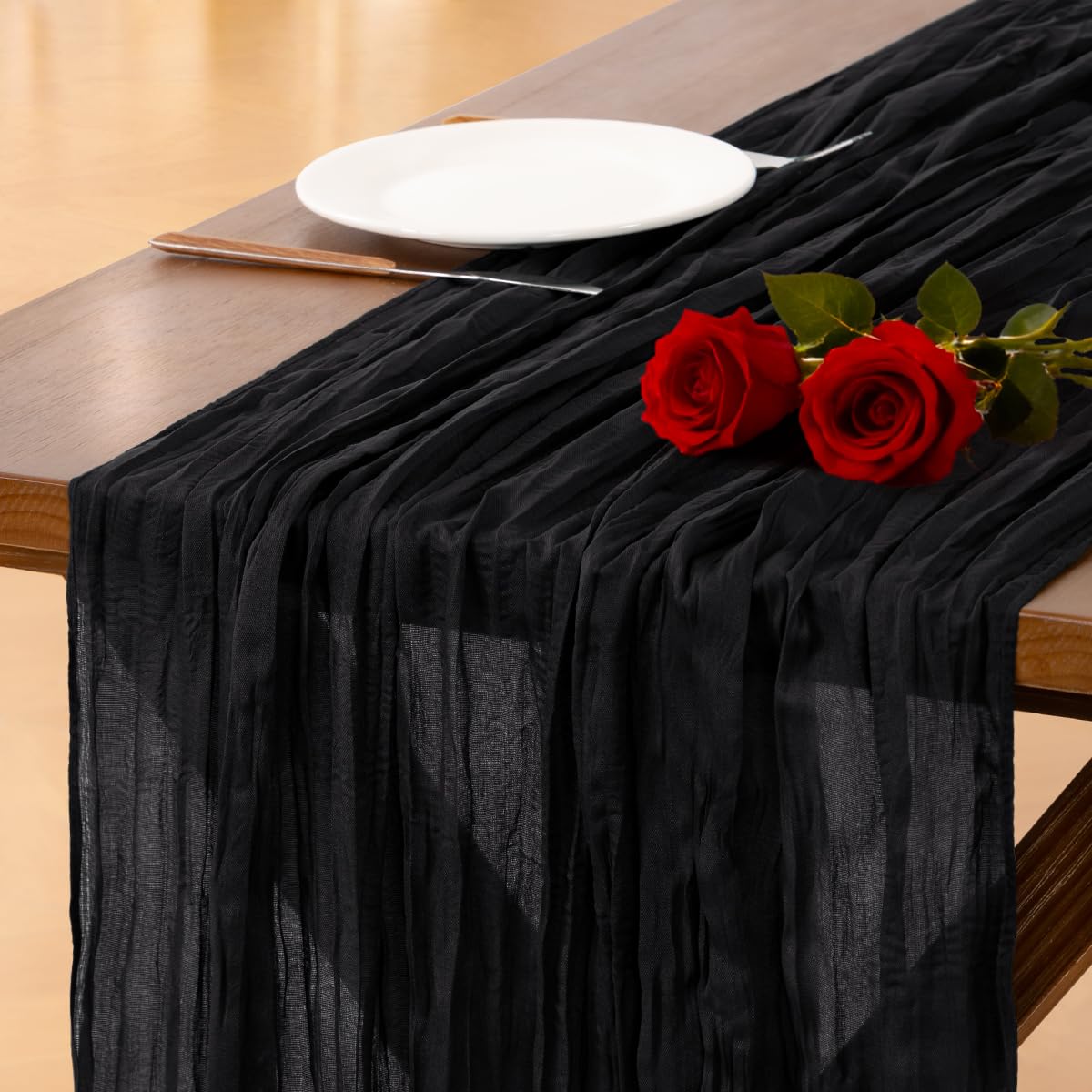 Pink Cheesecloth Table Runner Fall Boho Wedding Birthday Party Home Decor