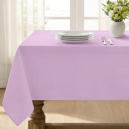 Softalker Rectangle Tablecloth, Waterproof Table Cloths Wrinkle Free Fabric Washable Polyester Table Cover for Dining Party Outdoor Camping Wedding - 60 x 84 inch, Black
