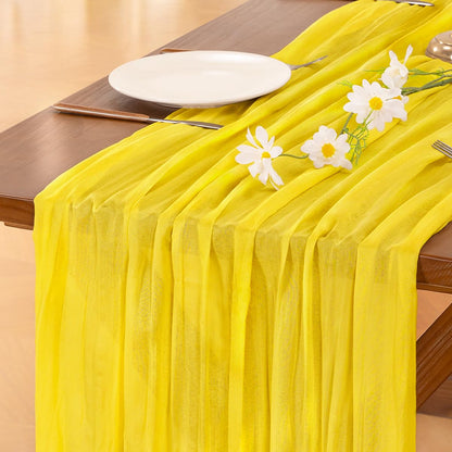 Pink Cheesecloth Table Runner Fall Boho Wedding Birthday Party Home Decor