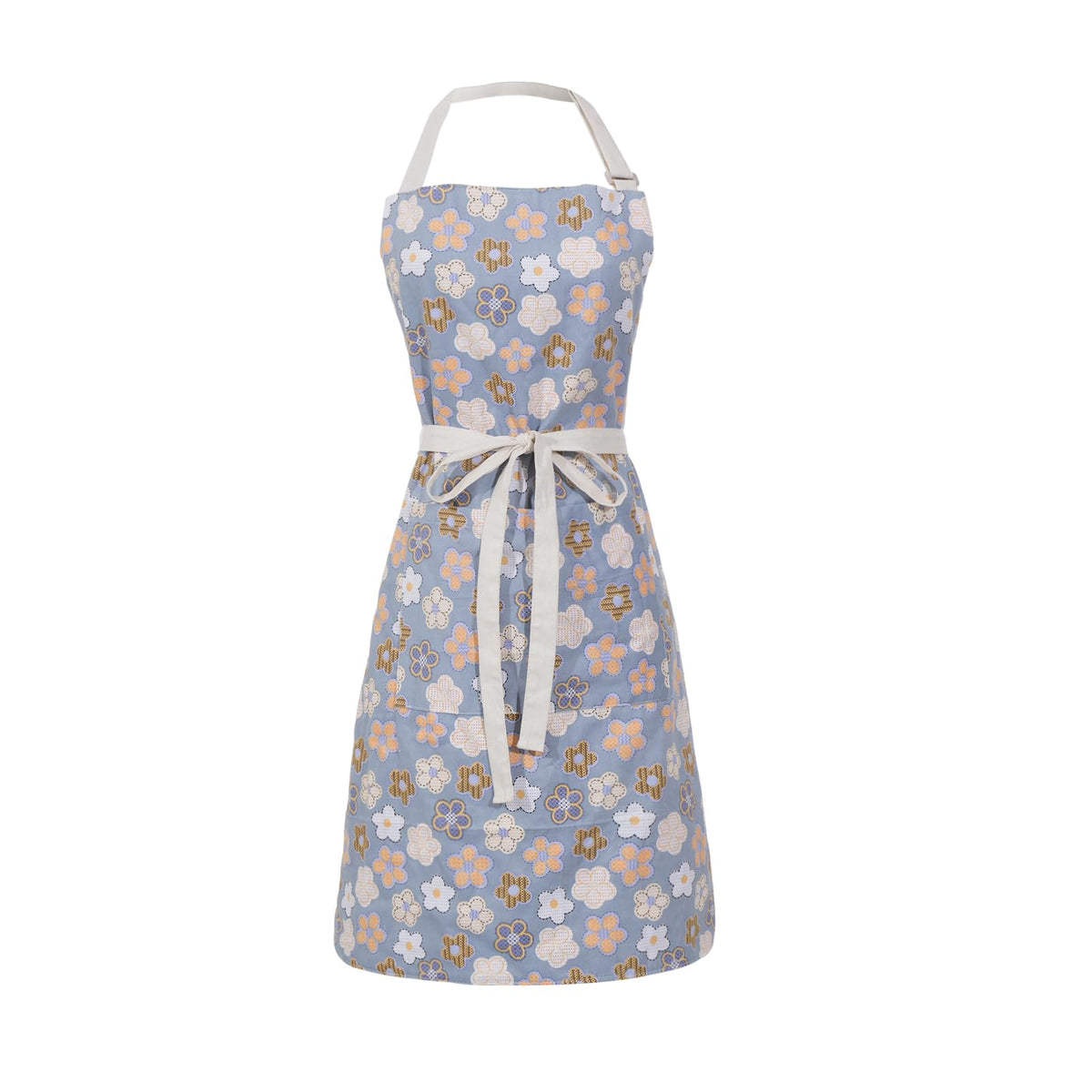 Aoomzoon Kitchen Aprons for Women with 2 Pockets,Double Sided Vintage Adjustable Apron for Gardening Cooking Arting Painting