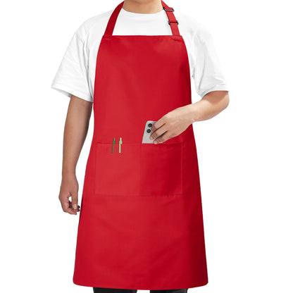 Syntus Chef Apron for Men Women with Pockets, Thick Grilling BBQ Apron