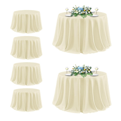 sancua 2 Pack Black Tablecloths 60x102 Inch for 6 Feet Rectangle Tables