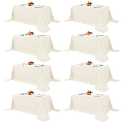 Fitable 6 Pack Black Tablecloths 70x120 Inch for 6-8 Ft Rectangle Tables