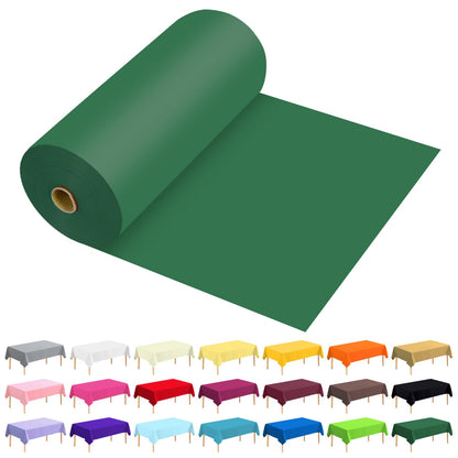54 Inch X 300 Feet Plastic Table Cover Roll Premium Disposable Plastic Tablecloth for All Type/Shape Tables | Picnic, Party, Banquet, Birthdays, Weddings (Blue, 54 Inch X 300 Feet)