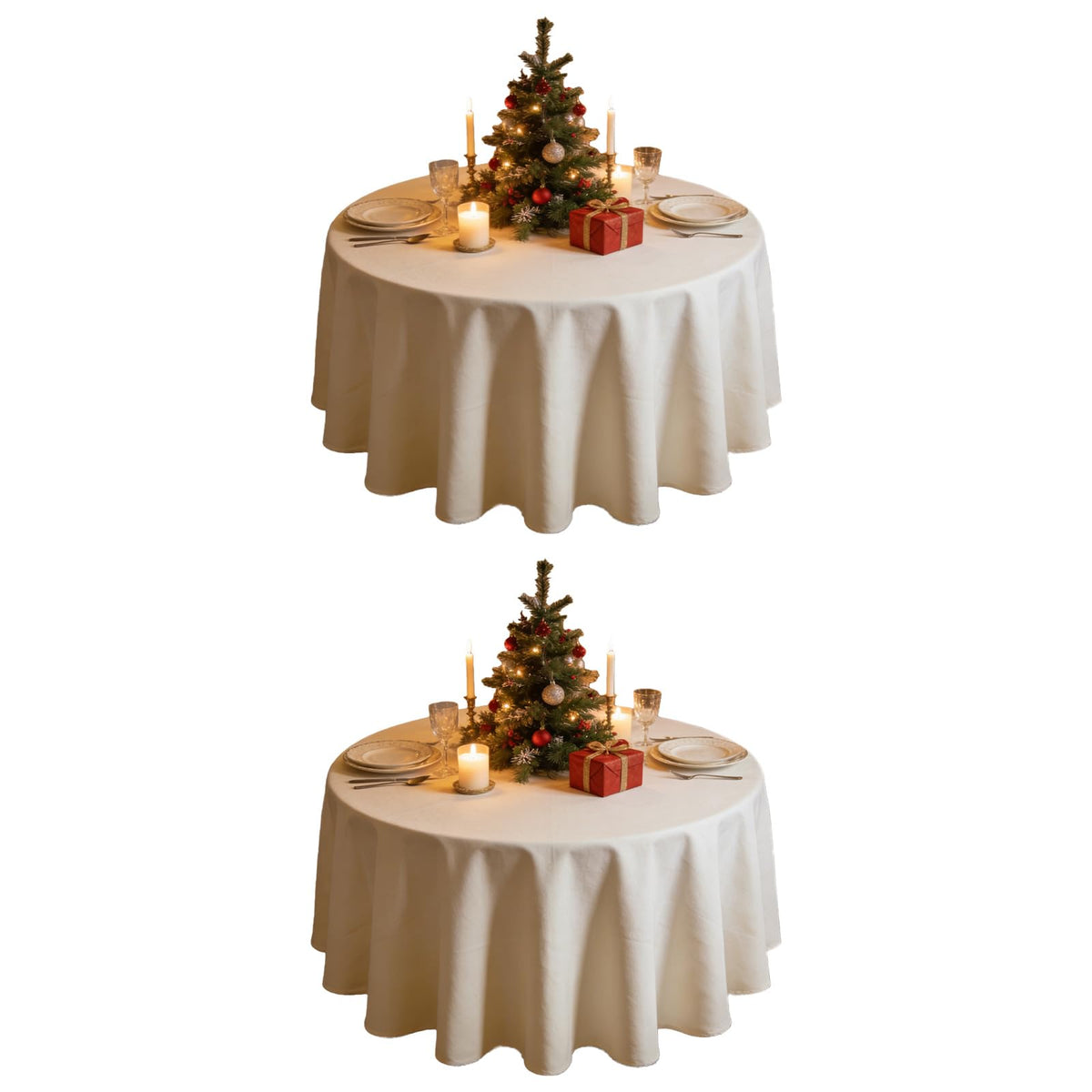 WIGENIUS 6 Pack White Table Cloth Rectangle 60X102 Inch Tablecloth Fit 6FT