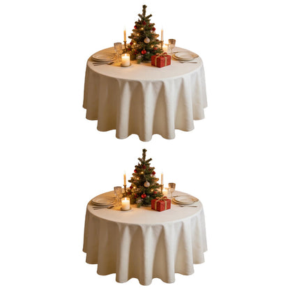 WIGENIUS 6 Pack White Table Cloth Rectangle 60X102 Inch Tablecloth Fit 6FT