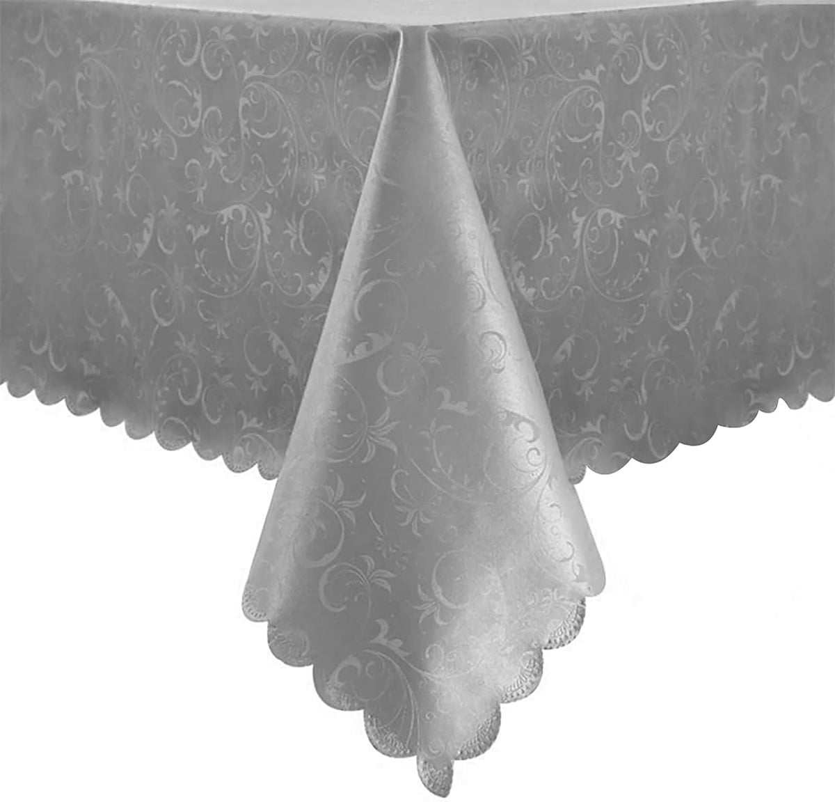 Romanstile Waterproof Vinyl Tablecloth Rectangle, 60 x 84 Inch, Rose Beige