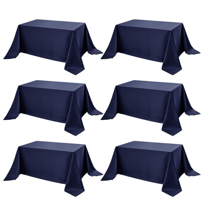 10-Pack White Tablecloths for Rectangle Tables, 60 x 102 Inches