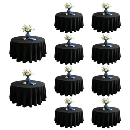 WIGENIUS 6 Pack White Table Cloth Rectangle 60X102 Inch Tablecloth Fit 6FT
