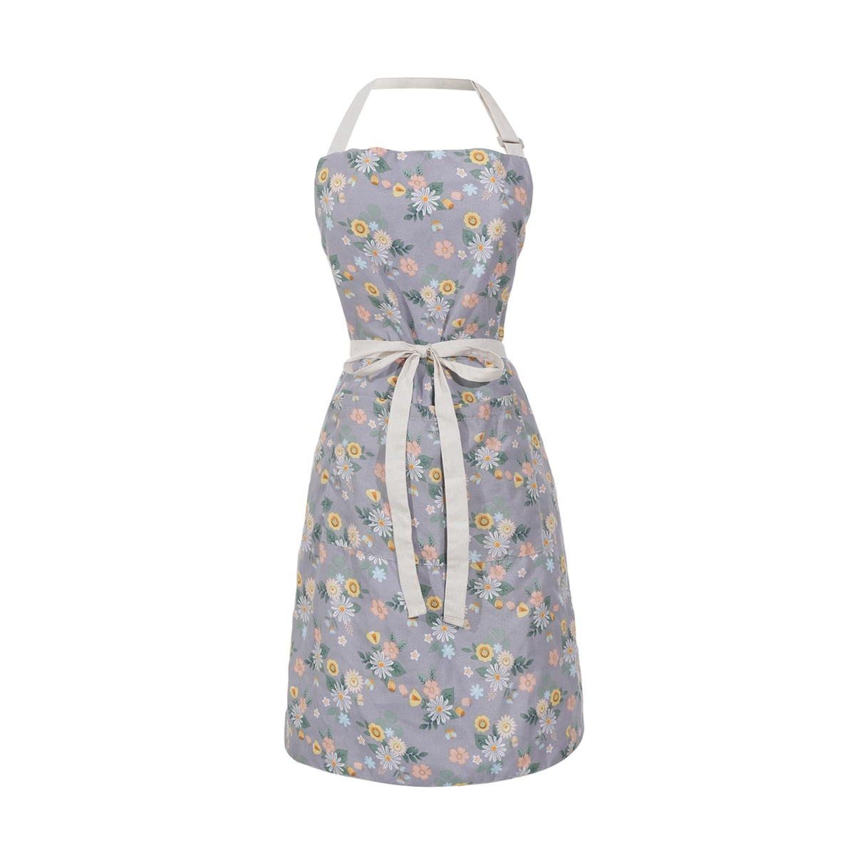 Aoomzoon Kitchen Aprons for Women with 2 Pockets,Double Sided Vintage Adjustable Apron for Gardening Cooking Arting Painting