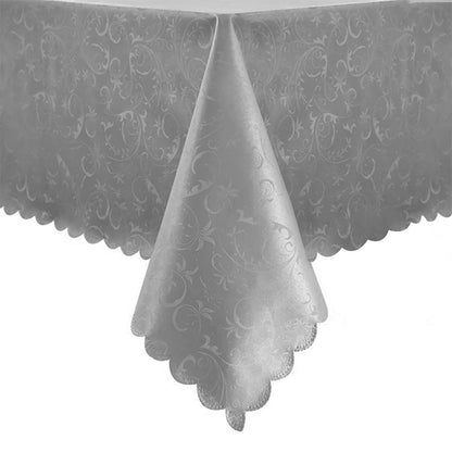 Romanstile Waterproof Vinyl Tablecloth Rectangle, 60 x 84 Inch, Rose Beige