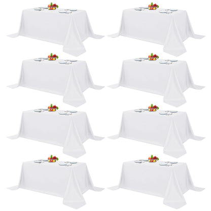 Fitable 6 Pack Black Tablecloths 70x120 Inch for 6-8 Ft Rectangle Tables