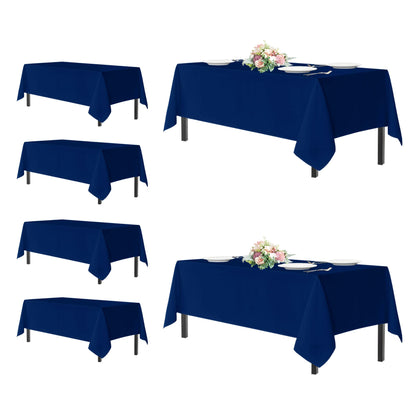 sancua 2 Pack Black Tablecloths 60x102 Inch for 6 Feet Rectangle Tables