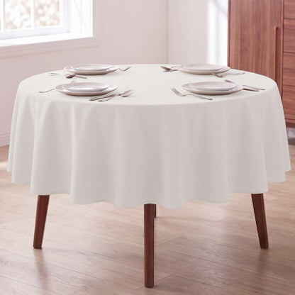 H.VERSAILTEX Linen Table Cloths Rectangle 60 x 84 Inch Premium Tablecloth Spill-Proof Waterproof Table Cover for Dining Buffet Feature Extra Soft and Thick Fabric Wrinkle Free, Natural