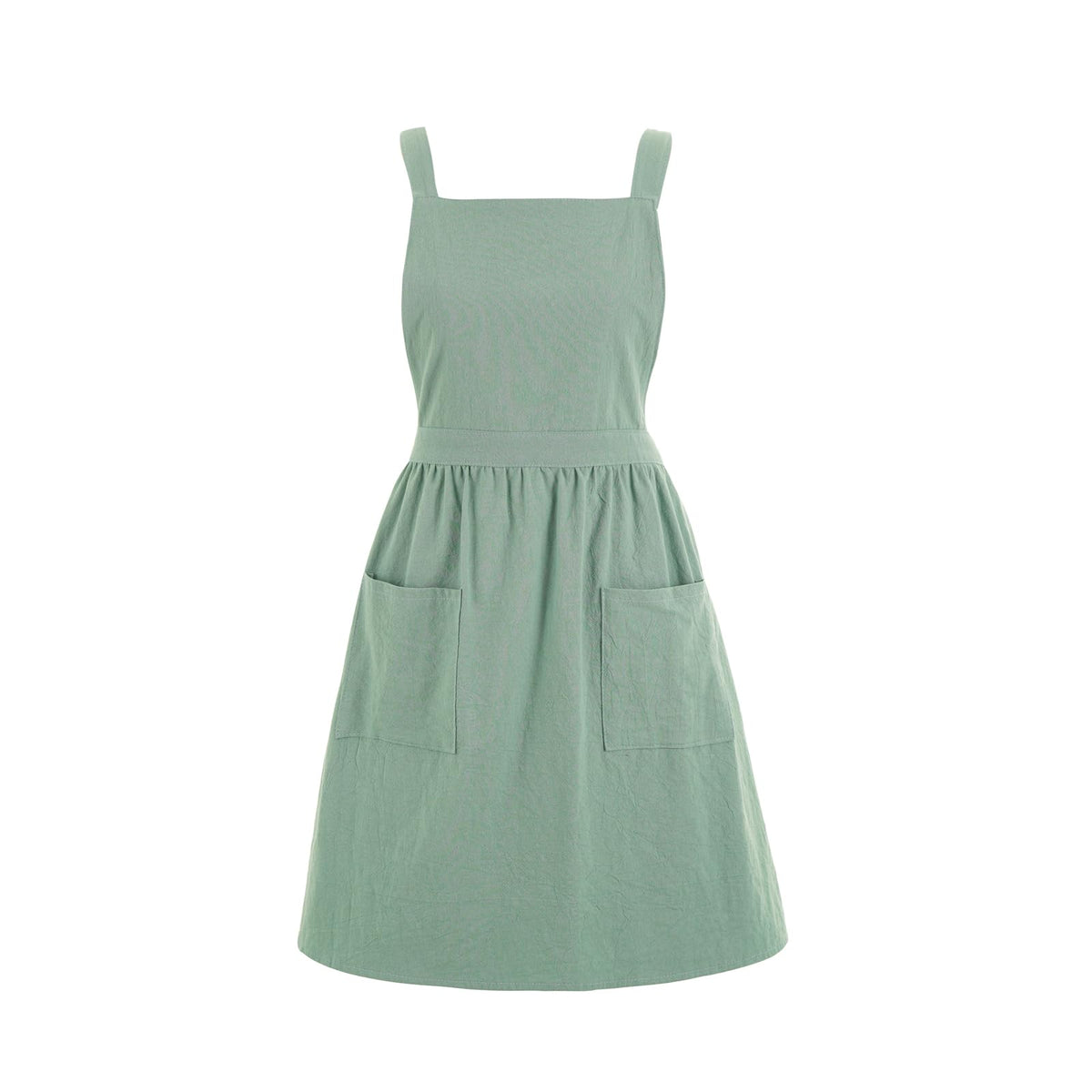 Pinknoke Cute Cotton Pinafore Aprons for Women with Pockets for Kitchen