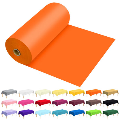 54 Inch X 300 Feet Plastic Table Cover Roll Premium Disposable Plastic Tablecloth for All Type/Shape Tables | Picnic, Party, Banquet, Birthdays, Weddings (Blue, 54 Inch X 300 Feet)