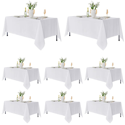 Fitable 6 Pack Black Tablecloths 70x120 Inch for 6-8 Ft Rectangle Tables