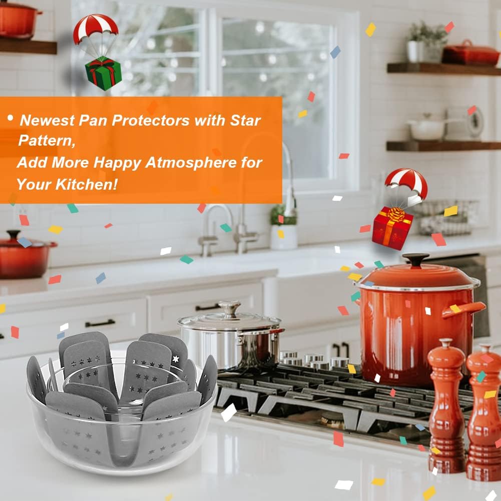 BYKITCHEN Felt Pot and Pan Protectors for Stacking, 3 Sizes, Separator Pads
