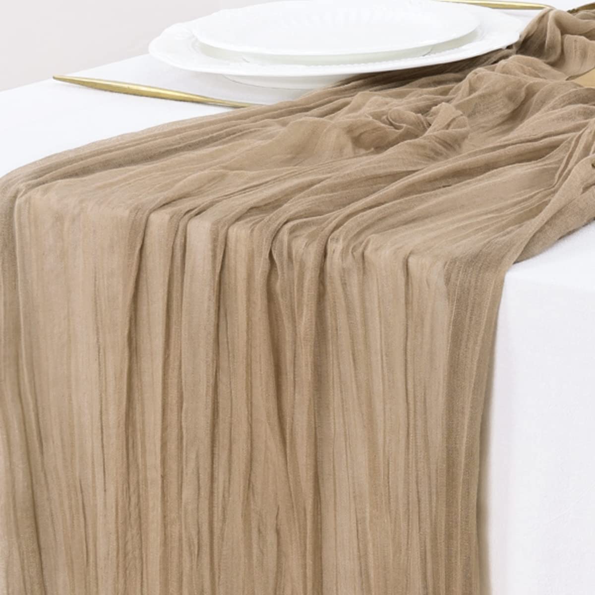 Pink Cheesecloth Table Runner Fall Boho Wedding Birthday Party Home Decor