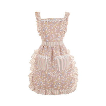 Aoomzoon Cute Aprons for Women with Pockets for Cooking Kitchen Gifts