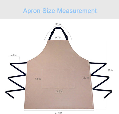 2 Pack Kitchen Aprons, Waterproof and Oil Resistant with 2 Pockets, Adjustable Neck Strap for Chef Apron