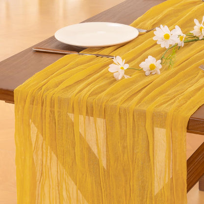 Pink Cheesecloth Table Runner Fall Boho Wedding Birthday Party Home Decor