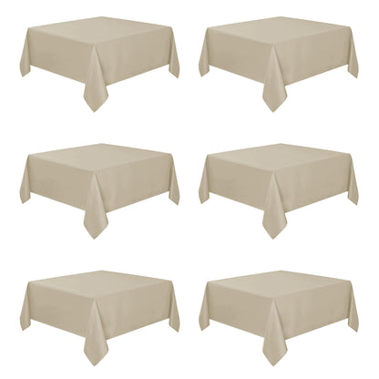 Fitable 6 Pack Black Tablecloths 70x120 Inch for 6-8 Ft Rectangle Tables
