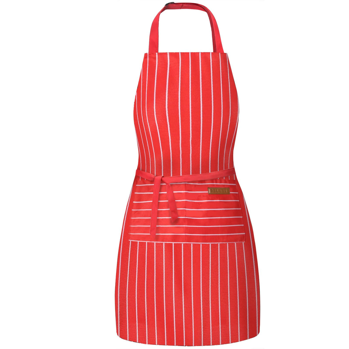 BeLuyi Adjustable Bib Apron with 2 Pockets Chef Cooking Kitchen Restaurant Aprons for Women Men