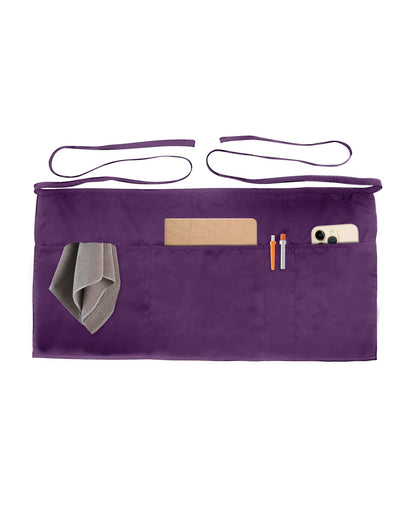 Xeoxarel Aprons with 4 Pockets (Available in 3 Pack / 7 Pack) 23.5'' X 11.5''
