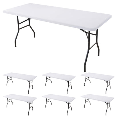 Fitted Tablecloth for 6 Foot Rectangle Tables-Black Picnic Table Covers