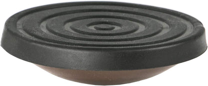 Allsop Home and Garden Pot Pads, Deck and Patio Protection with 3,000 lbs rating, discreet non-skid planter pad lifters / risers / feet / toes, (Cocoa, Set of four, 1-Count)