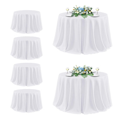 sancua 2 Pack Black Tablecloths 60x102 Inch for 6 Feet Rectangle Tables