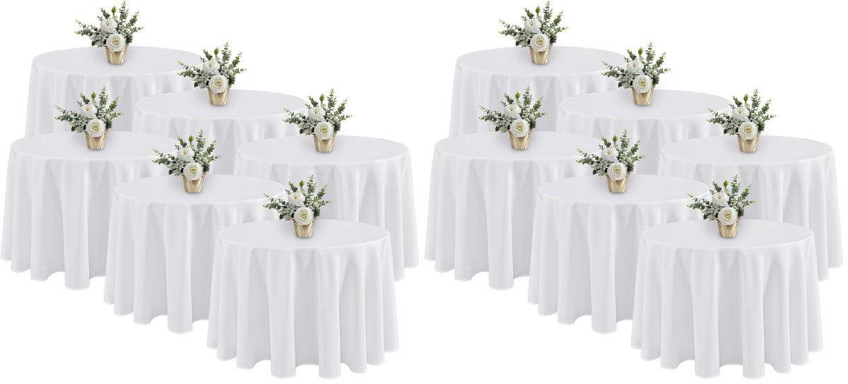 Fitable 6 Pack Black Tablecloths 70x120 Inch for 6-8 Ft Rectangle Tables